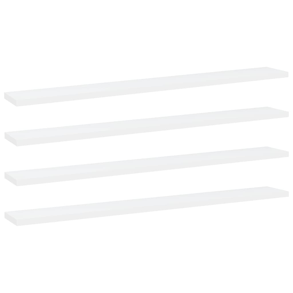 Estantes para estantería 4 uds contrachapada blanco 60x40x1,5cm