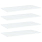Shelf boards 4 pcs plywood white 60x40x1.5 cm