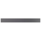 Estante estantería 4 uds contrachapada gris brillo 100x10x1,5cm