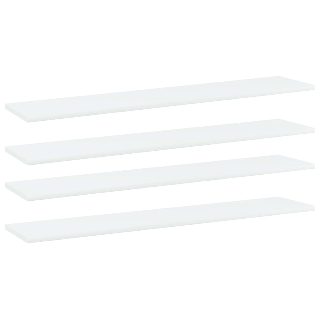 Estantes para estantería 4 uds contrachapada blanco 60x40x1,5cm