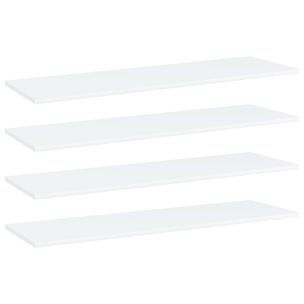Estantes para estantería 4 uds contrachapada blanco 60x40x1,5cm