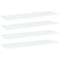 Shelf boards 4 pcs plywood white 60x40x1.5 cm