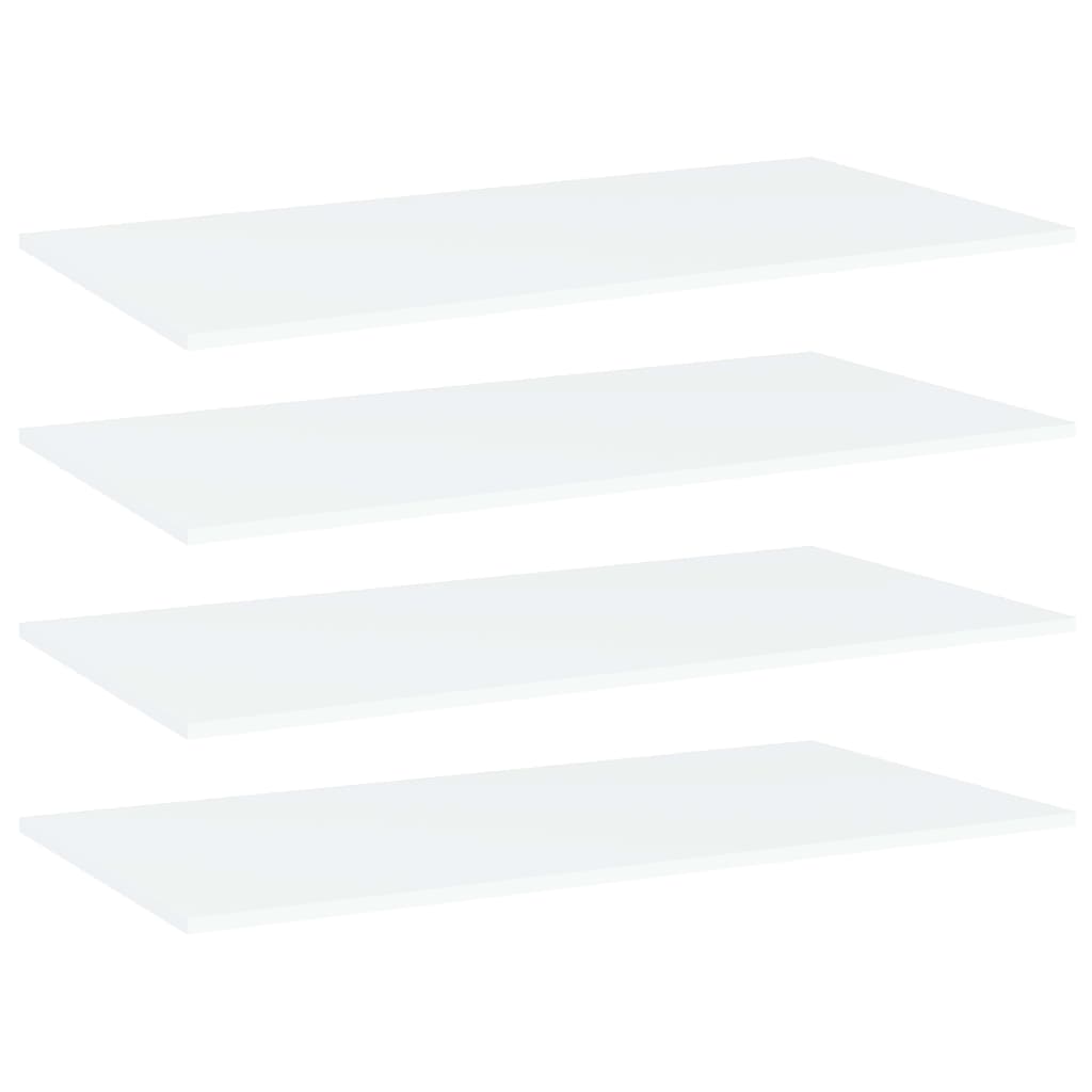 Estantes para estantería 4 uds contrachapada blanco 60x40x1,5cm