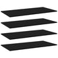 Shelf boards 4 pcs plywood white 60x40x1.5 cm