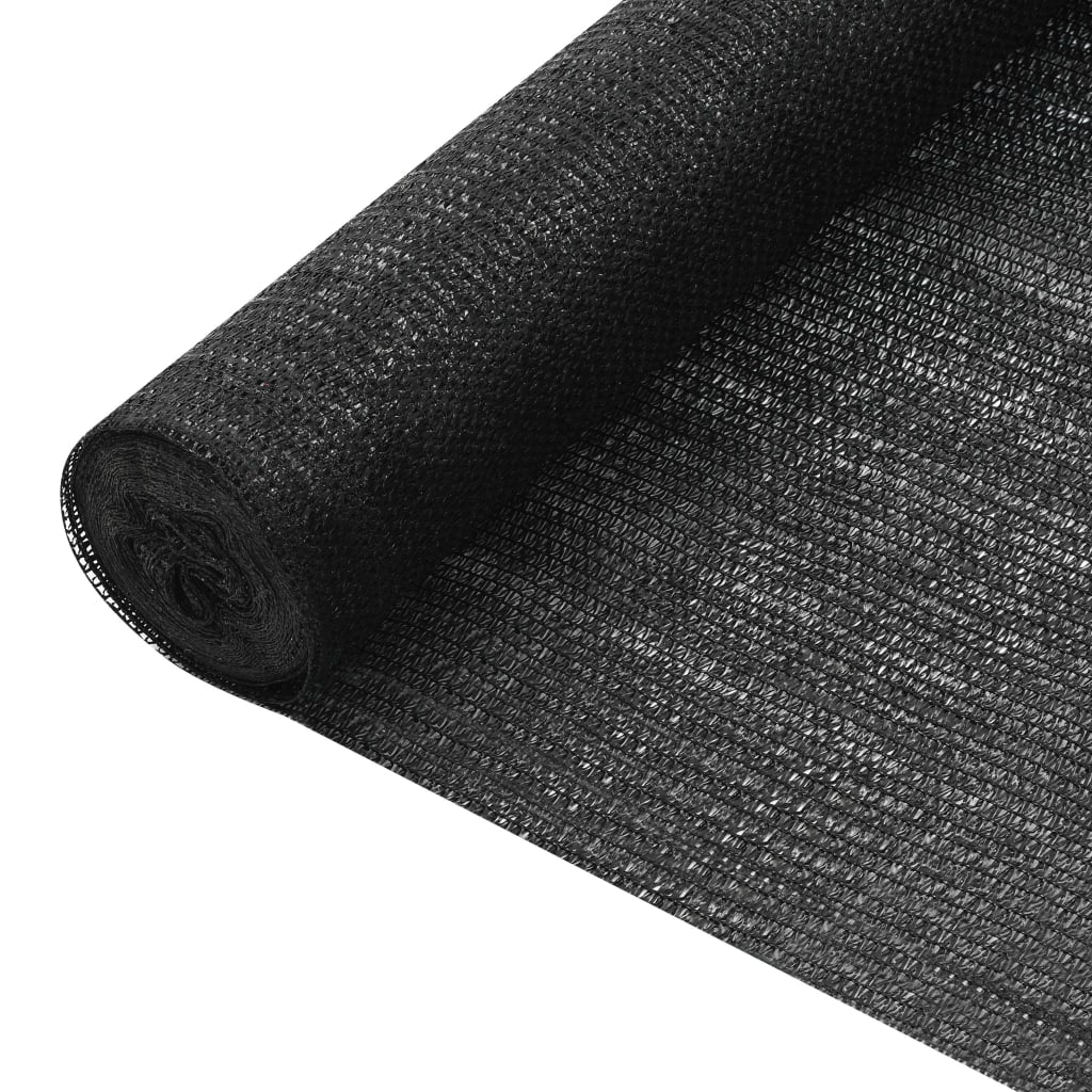 Red de privacidad HDPE negro 1,2x10 m 150 g/m²