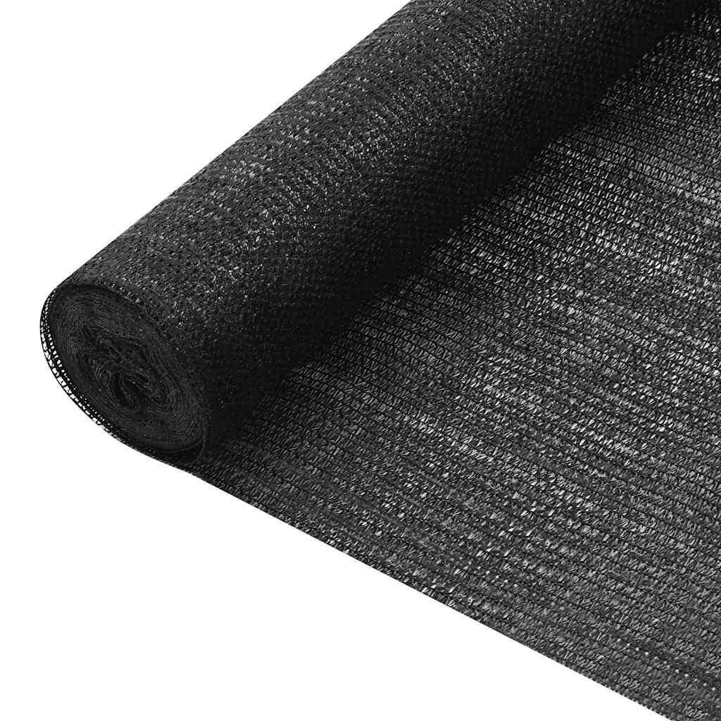 Red de privacidad HDPE negro 1,2x10 m 150 g/m²