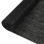 Black HDPE privacy screen 1.2x10 m 150 g/m²