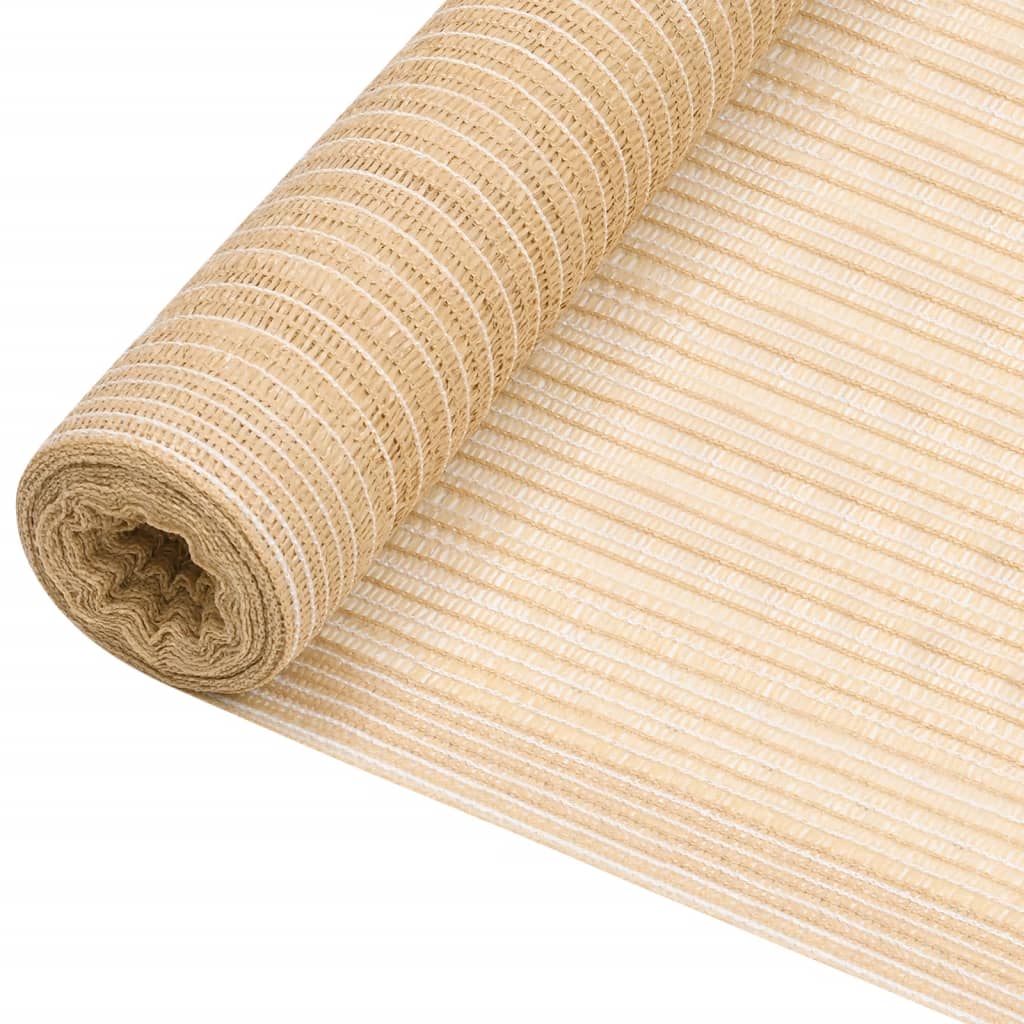 Red de privacidad HDPE beige 1,2x10 m 150 g/m²