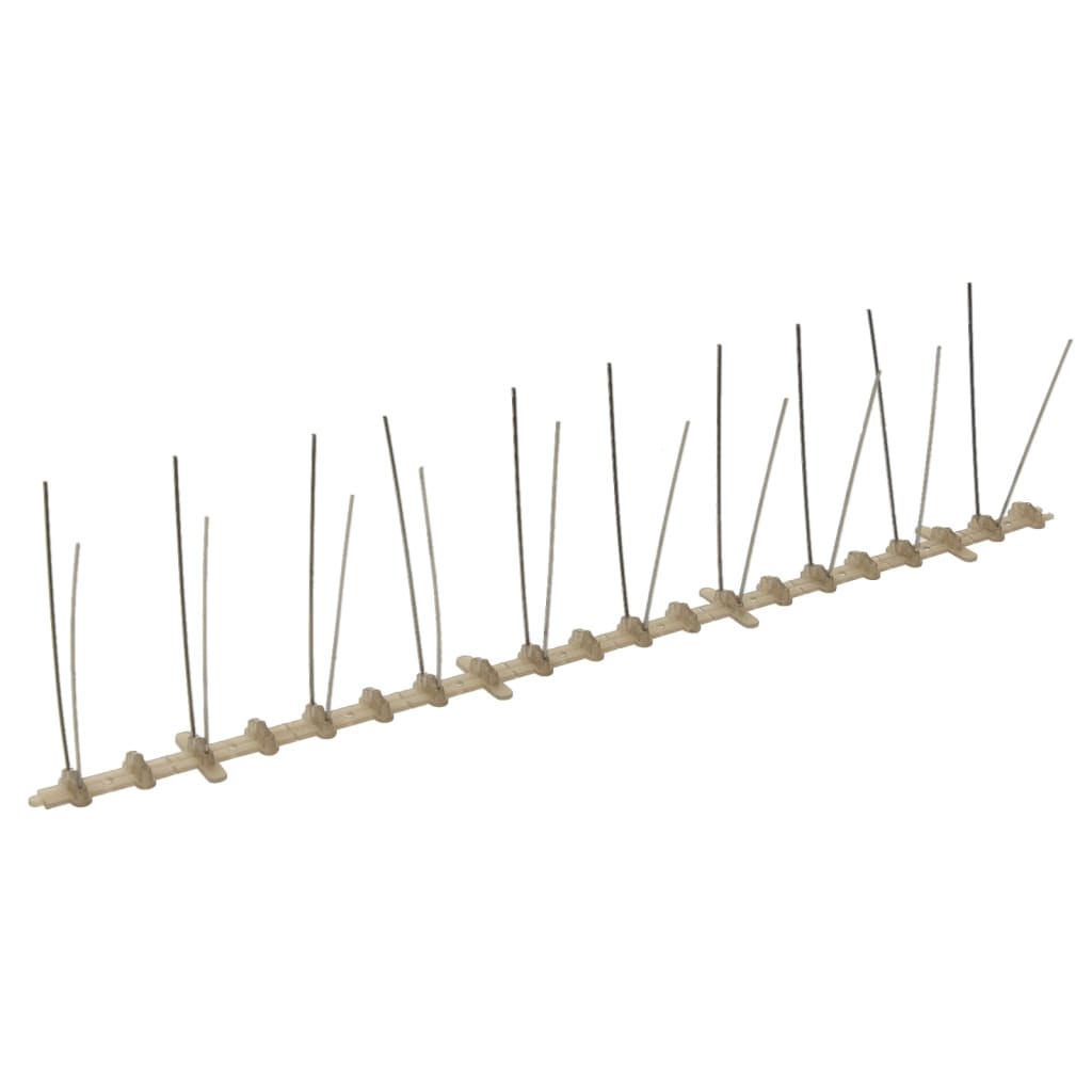 Set de 2 hileras de pinchos contra pájaros y palomas 20 uds 10m