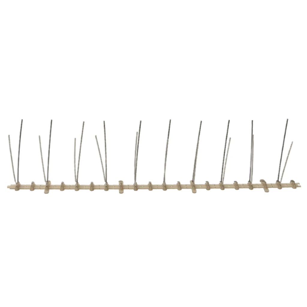 Set de 2 hileras de pinchos contra pájaros y palomas 20 uds 10m