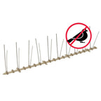 Set de 2 hileras de pinchos contra pájaros y palomas 20 uds 10m