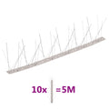 Set de 10 hileras pinchos contra pájaros y palomas 10 filas 5 m