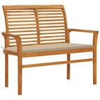 Banco de jardín de madera maciza de teca 228 cm