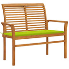 Banco de jardín de madera maciza de teca 228 cm