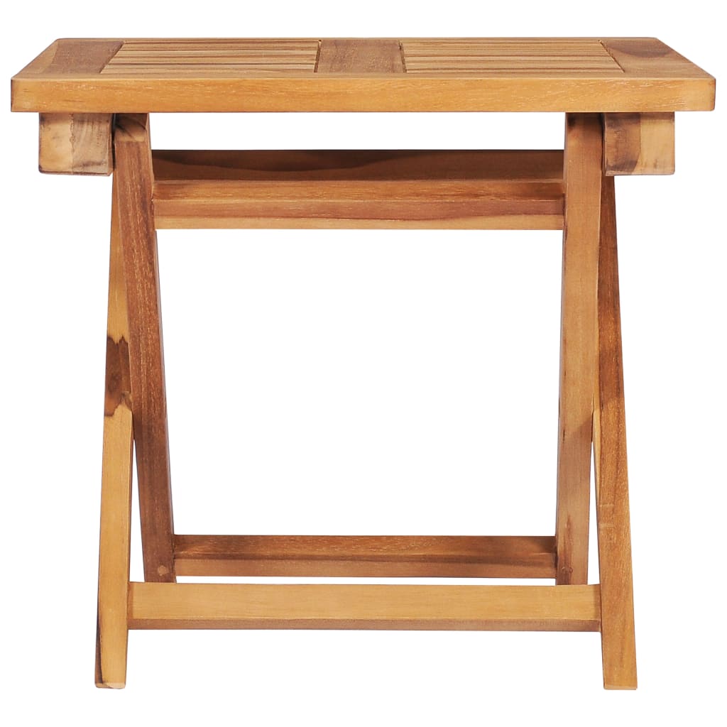 Tumbona con mesa y cojín madera maciza de teca
