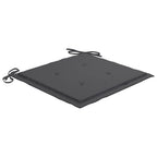 Set comedor de jardín plegable 3 piezas madera de teca cojines