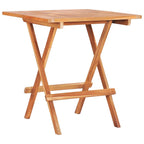 Set de bistró 3 piezas con cojines beige madera maciza teca