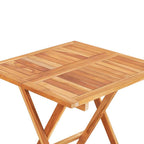 Set de bistró 3 piezas con cojines beige madera maciza teca