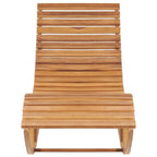 Tumbona mecedora con cojín madera maciza de teca