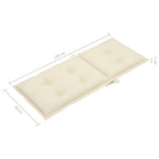 Silla mecedora con cojín bambú