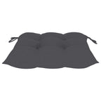 Set de comedor de jardín plegable 5 piezas con cojines bambú