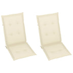 Silla mecedora con cojines madera maciza de acacia gris