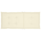 Silla mecedora con cojines madera maciza de acacia gris