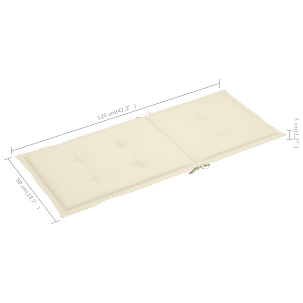 Silla mecedora con cojines madera maciza de acacia gris