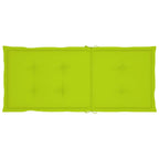 Silla mecedora con cojín madera maciza de acacia gris