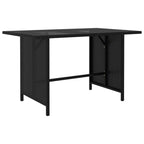 Set de muebles de jardín 10 pzas cojines ratán sintético negro