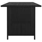Set de muebles de jardín 10 pzas cojines ratán sintético negro
