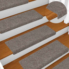 Alfombrillas para escaleras 10 unidades 56x17x3 cm Azul Semicircular