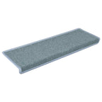 Alfombrillas para escaleras 15 unidades 65x21x4 cm Azul Mar Borde Rectangular