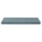 Alfombrillas para escaleras 15 unidades 65x21x4 cm Azul Mar Borde Rectangular