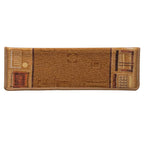 Alfombrilla autoadhesiva de escalera 15 uds beige 65x21x4 cm