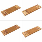 Alfombrilla autoadhesiva de escalera 15 uds beige 65x21x4 cm
