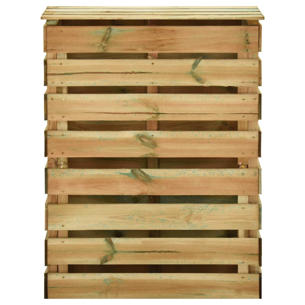 Compostador de láminas madera de pino impregnada 80x50x100 cm