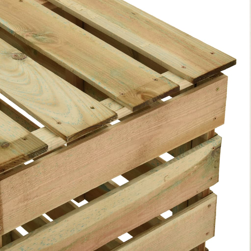 Compostador de láminas madera de pino impregnada 80x50x100 cm