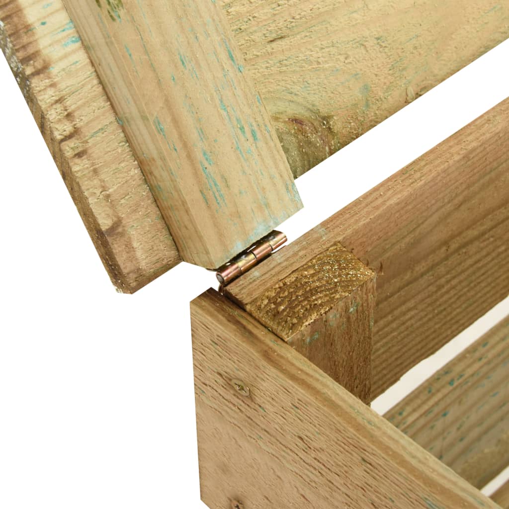 Compostador de láminas madera de pino impregnada 80x50x100 cm
