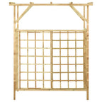 Pérgola de jardín para 2 cubos de basura madera pino impregnada