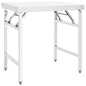 Mesa de trabajo plegable de cocina acero inoxidable 120x60x80 cm