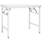 Mesa de trabajo plegable de cocina acero inoxidable 120x60x80 cm