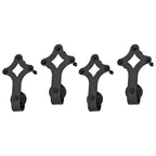 Sliding door hardware kit black steel 2 pcs 200 cm