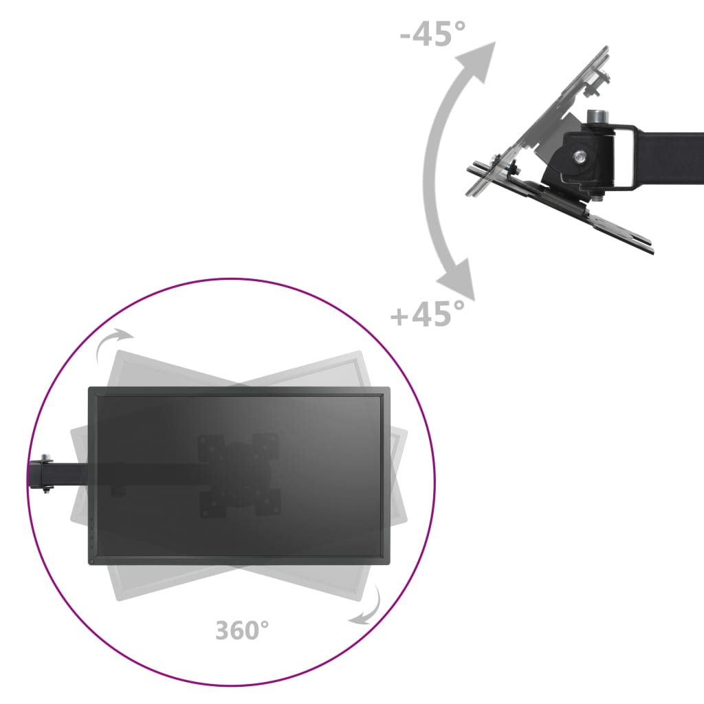 Soporte triple de monitor para escritorio 13"-23"
