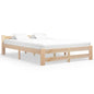 Estructura cama con somier sin colchón metal blanco 100x200 cm