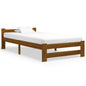 Estructura cama con somier sin colchón metal blanco 100x200 cm