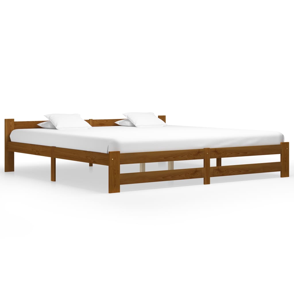 Estructura cama con somier sin colchón metal blanco 100x200 cm
