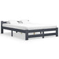 Estructura cama con somier sin colchón metal blanco 100x200 cm