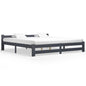 Estructura cama con somier sin colchón metal blanco 100x200 cm