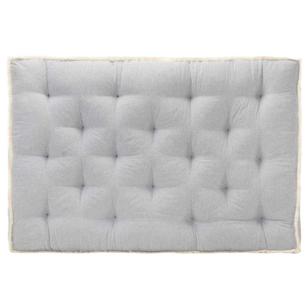 Cojín para sofá de palés estampado de hojas 70x70x12 cm